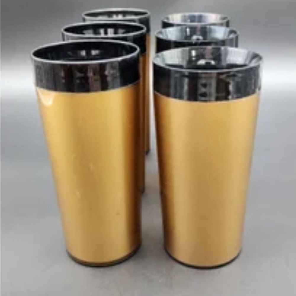 Gold Insulated Tumblers - Set of 6